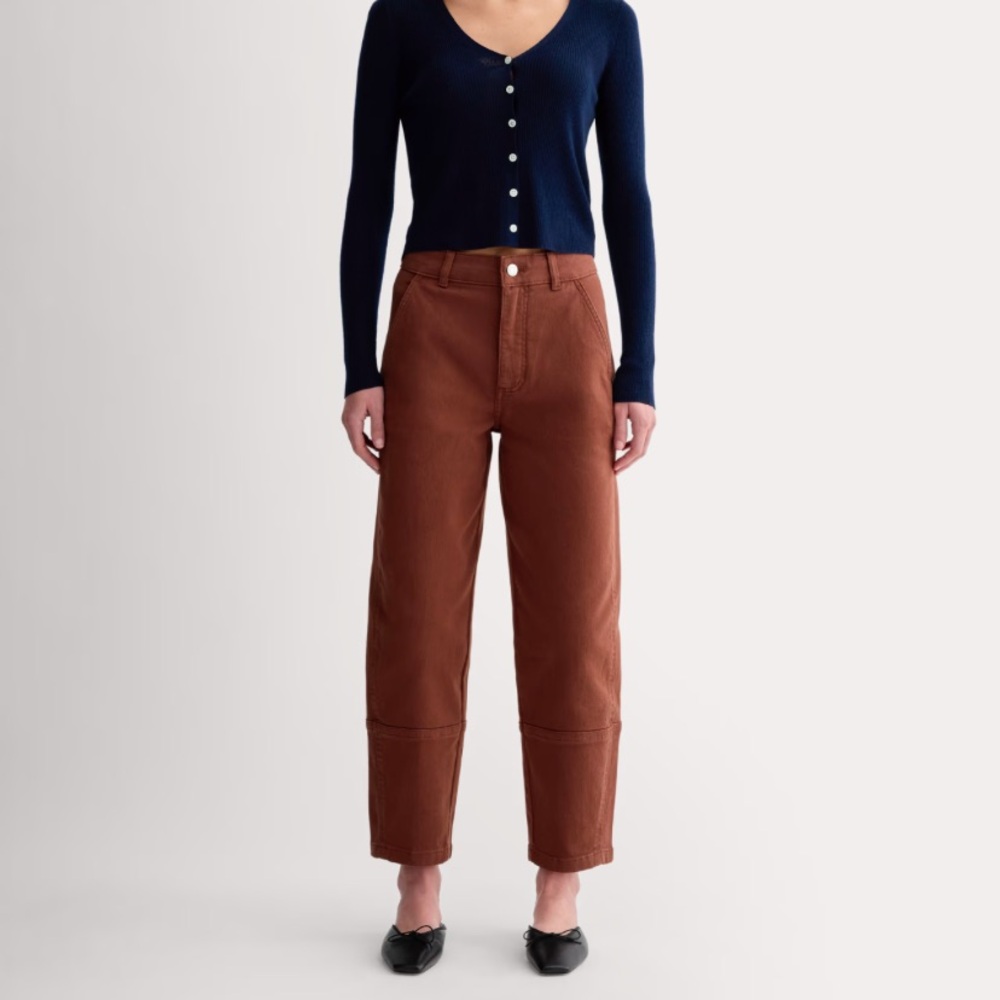 Everlane Utility Barrel Pant - Rosewood - 12
